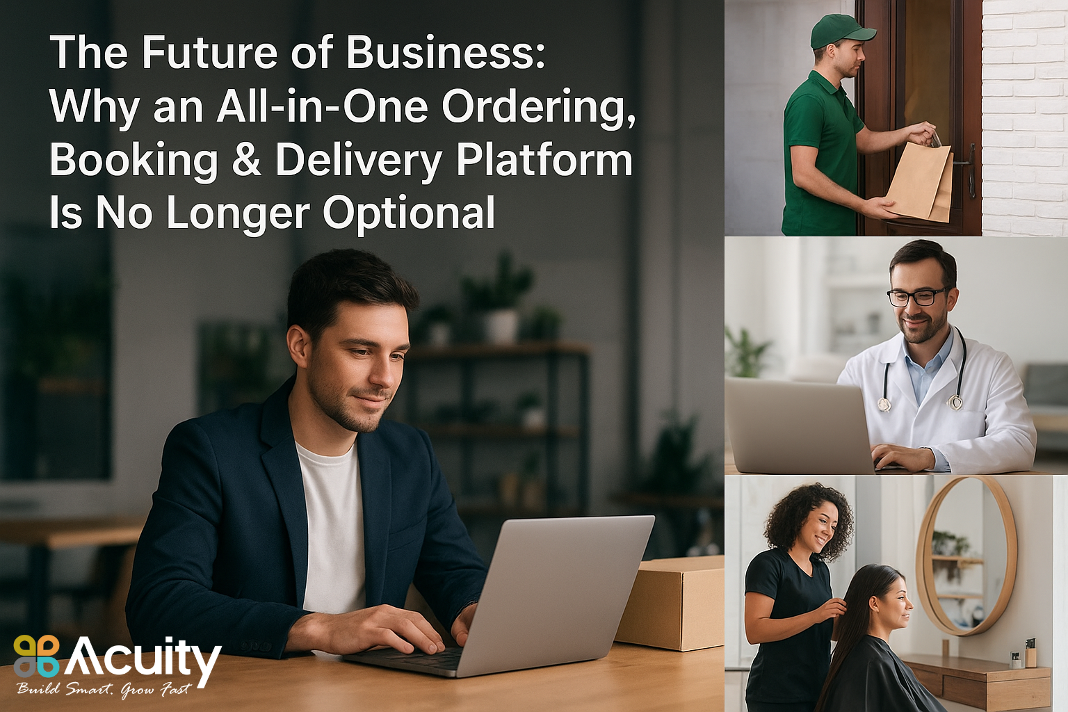 All-in-one ordering, booking, and delivery platform by Acuity Software Services – empowering modern businesses with seamless technology.